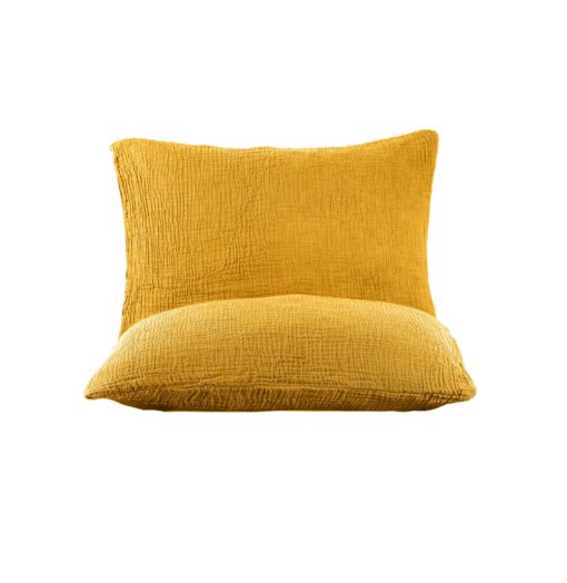 Cozy Comfort Mustard Pure Cotton Gauze Throw for All Seasons - Image 3