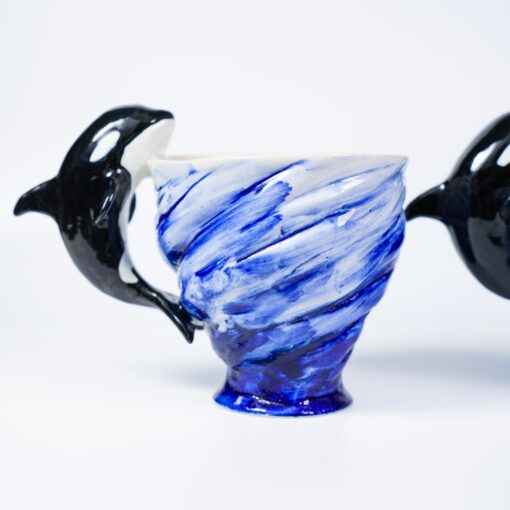 Orca Sky Blue Ceramic Mugs Dive into the Depths of Oceanic Charm - Image 5