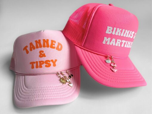 Personalized Trucker Hat Design Your Own Slogan, Party, or Bachelorette Hat with Neon Accents - Image 5