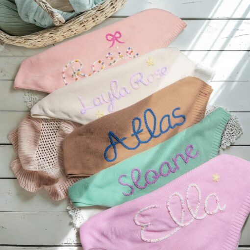 Personalized Embroidered Baby Blanket A Cherished Keepsake for Your Little One - Image 3
