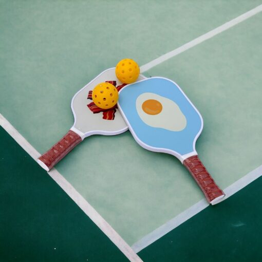 Pickleball Powerhouse Hanna Roberts Fiberglass Paddles with Balls for Unmatched Gameplay - Image 2