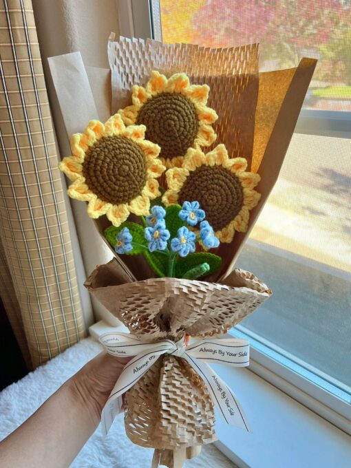 Handmade Crochet Flowers Bouquet A Unique Gift for Her - Image 4
