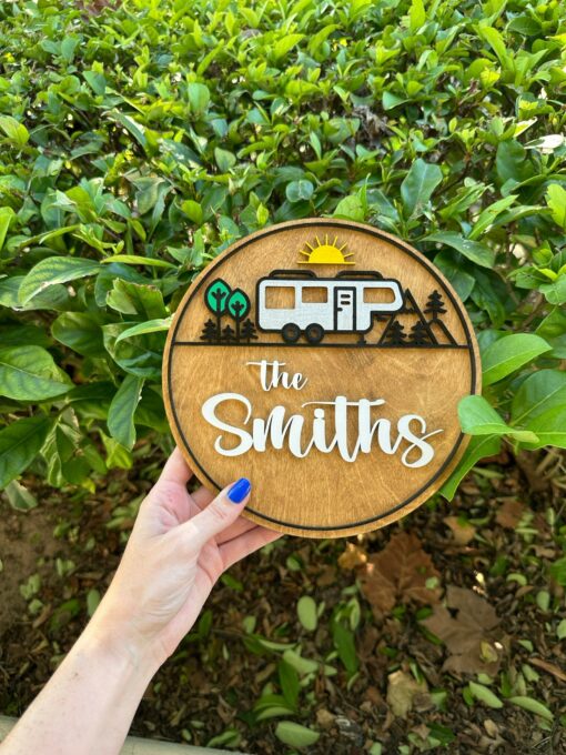 Personalized Camping Name Sign Create a Unique Touch for Your Campsite - Image 6