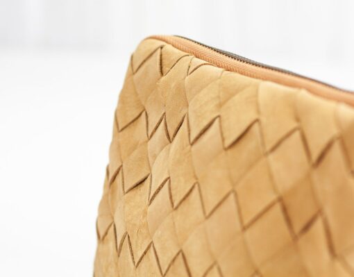 The Chloe Handcrafted Leather Wallet Clutch with Zippered Phone Case - Image 5