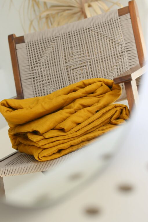 Bohemian Rhapsody Linen Quilted Bedspread for a Serene Sanctuary - Image 4