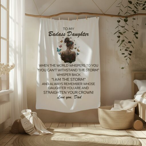 To My Badass Daughter A Blanket of Love and Encouragement from Dad - Image 4