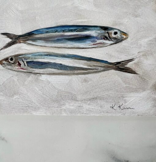 Sardines II Captivating Oil Painting Print for Culinary Ambiance - Image 4