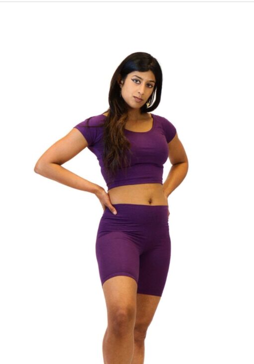 Asatre Hemp Yoga Crop Top Eco-Friendly, Sustainable Athletic Wear for Women - Image 3