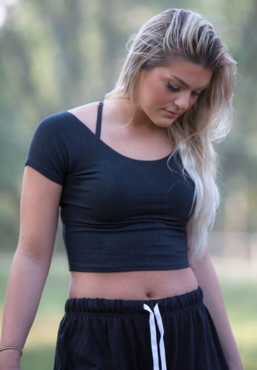 Asatre Hemp Yoga Crop Top Eco-Friendly, Sustainable Athletic Wear for Women - Image 6