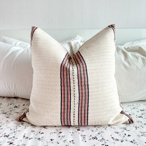 Handwoven Cotton Pillow Cover Natural Dye Textiles for Modern and Bohemian Decor - Image 2