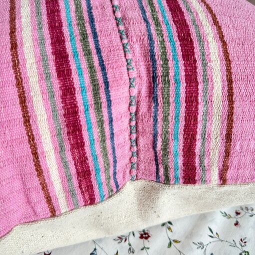 Handwoven Haven 20" Square Cotton Pillow Cover for Modern Bohemian Charm - Image 4