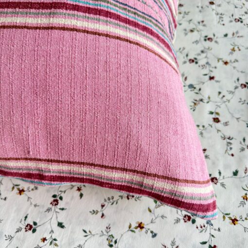 Handwoven Haven 20" Square Cotton Pillow Cover for Modern Bohemian Charm - Image 5