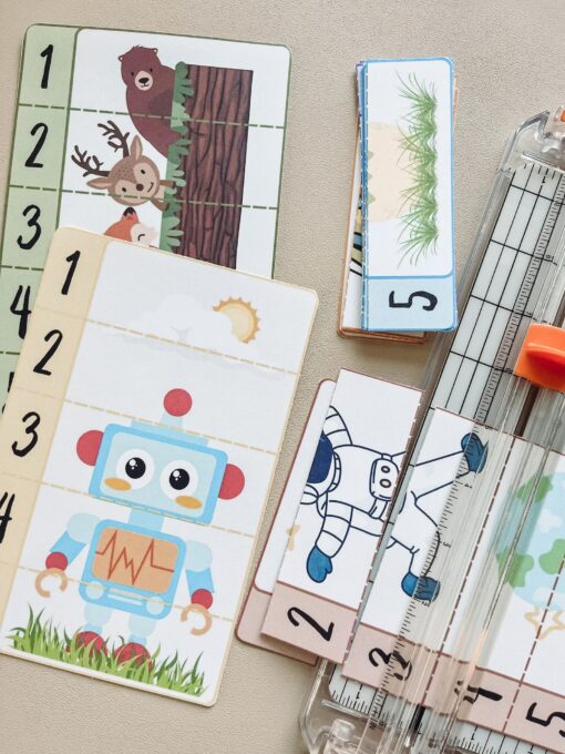 5 Piece Vertical Counting Puzzles Playful Learning for Toddlers and Preschoolers - Image 4