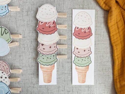 Ice Cream Builder Activity Enhance Fine Motor Skills, Preschool Pattern Learning, and Toddler Fun - Image 5