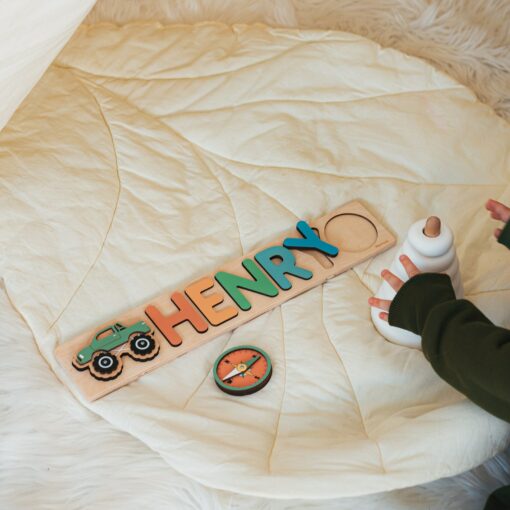 Personalized Name Puzzle A Unique Baby Shower Gift for Toddlers and Preschoolers - Image 2