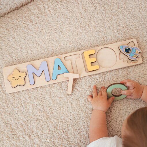 Personalized Name Puzzle A Unique Gift for Boys, Fostering Learning and Development - Image 3