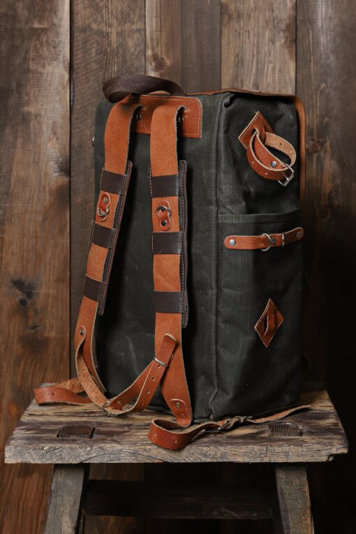 Rugged Leather Hunting Backpack Your Ultimate Outdoor Companion for Adventure and Style - Image 5