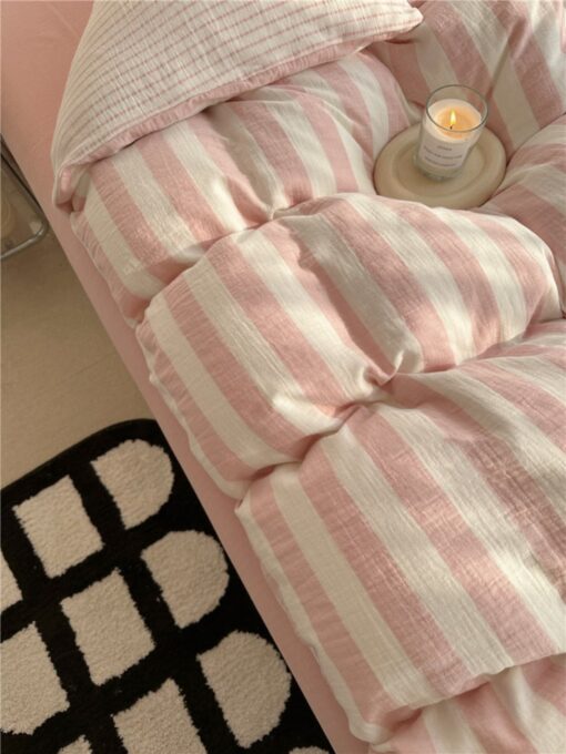 Striped Haven Indulge in the Softness of Double Gauze Cotton Bedding - Image 3
