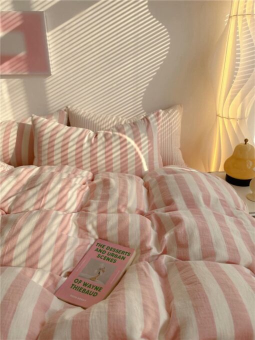 Striped Haven Indulge in the Softness of Double Gauze Cotton Bedding - Image 2