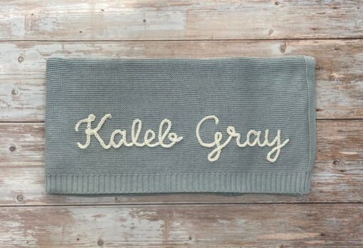 Personalized Baby Blanket Embroidered, Soft, Breathable, Perfect Gift for Newborns and Baby Showers - Image 4