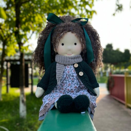Waldorf Doll Organic Cotton Rag Doll, Perfect Gift for Kids, Collectors, Weddings, and Birthdays, Presented in an Exquisite Box - Image 2