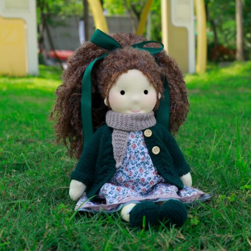 Waldorf Doll Organic Cotton Rag Doll, Perfect Gift for Kids, Collectors, Weddings, and Birthdays, Presented in an Exquisite Box - Image 4