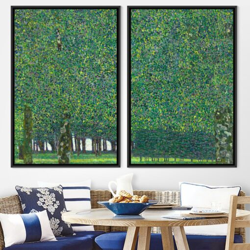 Gustav Klimt's "The Kiss" and "The Tree of Life" 2-Piece Canvas Wall Art Set Iconic Masterpieces for Your Home - Image 4