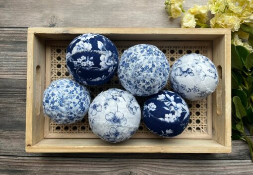 Blue Chinoiserie Decor Ball A Touch of French Toile Charm for Your Farmhouse - Image 4