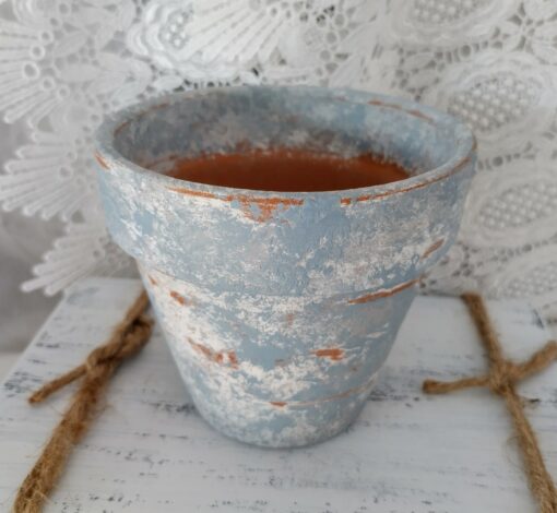 French Country Charm Rustic Terracotta Planter with Aged Elegance - Image 4