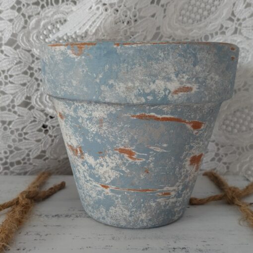 French Country Charm Rustic Terracotta Planter with Aged Elegance - Image 2