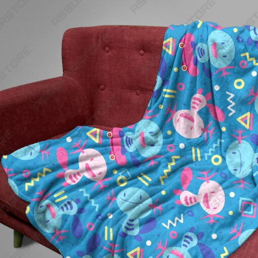 Cozy Wooper Fleece Blanket Snuggle Up with Your Favorite Pok?mon - Image 3