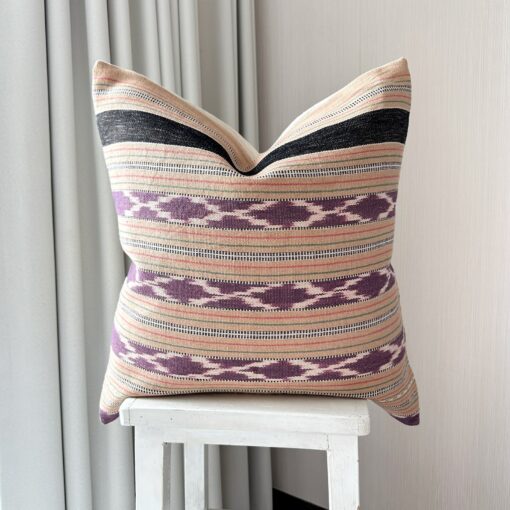 Handwoven Cotton Pillow Cover Ethnic Kariang Tribe Decor for Modern Boho Chic Interiors - Image 2