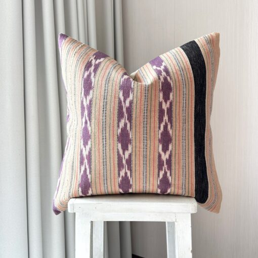 Handwoven Cotton Pillow Cover Ethnic Kariang Tribe Decor for Modern Boho Chic Interiors - Image 3