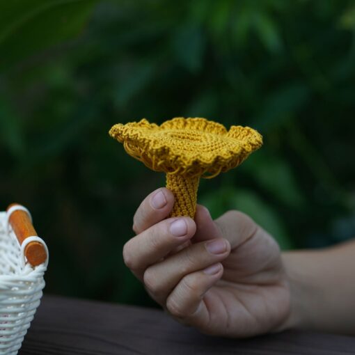 Enchanting Crochet Mushroom A Whimsical Plush Toy for Kids and Home Decor - Image 2