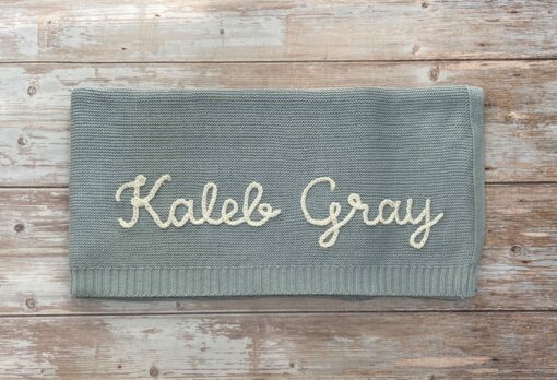 Personalized Baby Blanket Embroidered Name, Perfect Newborn Gift - Image 2