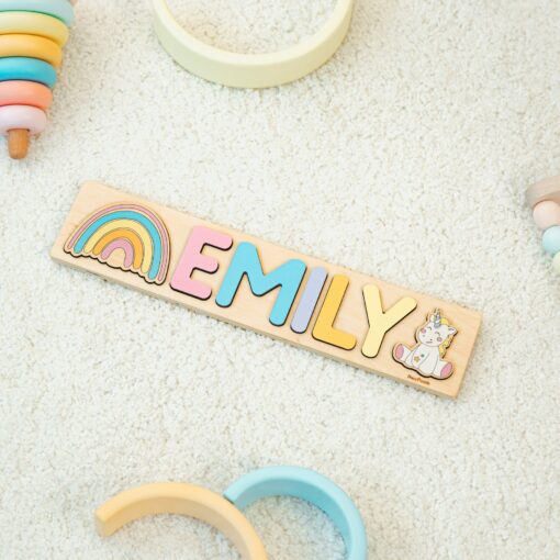 Personalized Wooden Name Puzzle A Cherished Gift for Little Explorers - Image 2