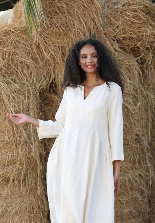 ZOE The Epitome of Effortless Elegance - Your Perfect Linen Dress for Every Occasion - Image 2