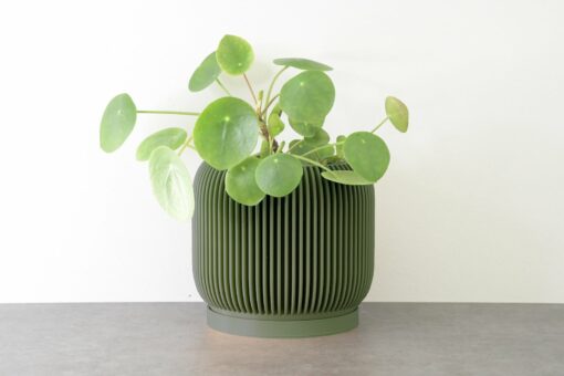 Modern Matte Army Green Planter Elevate Your Home Decor with Style - Image 3