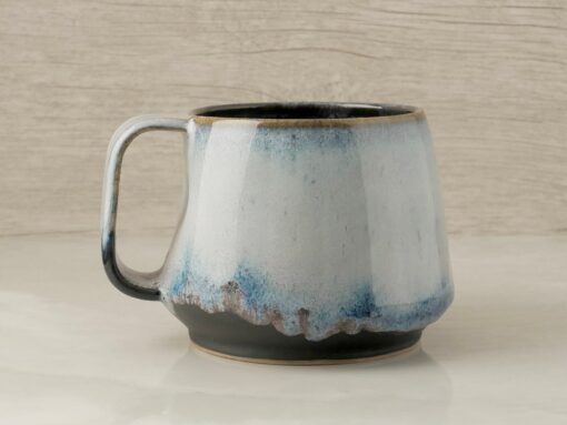 Handmade Mountain FluxBlue Handle Mugs Elevate Your Home with Unique Ceramic Art - Image 2