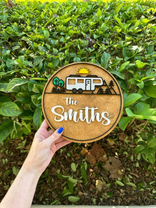 Personalized Camping Name Sign Create a Unique Touch for Your Campsite - Image 4