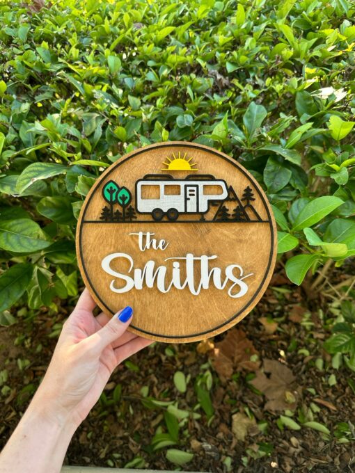 Personalized Camping Name Sign Create a Unique Touch for Your Campsite - Image 5