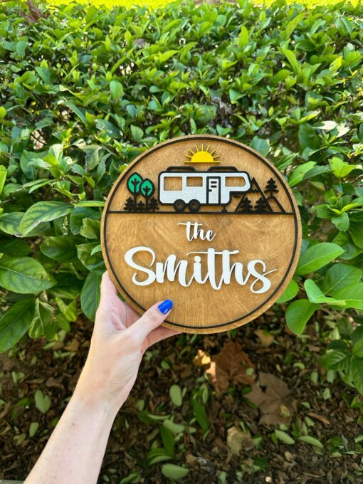 Personalized Camping Name Sign Create a Unique Touch for Your Campsite - Image 3