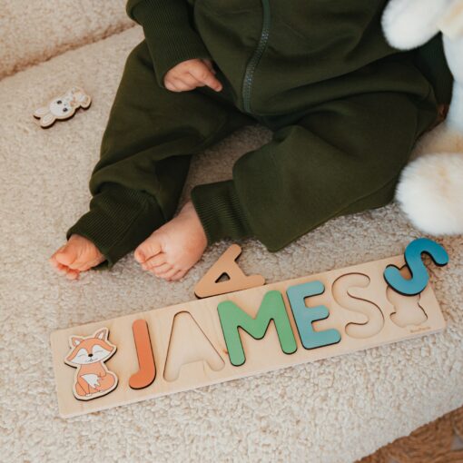 Unleash Your Little One's Curiosity with BusyPuzzle's Name Puzzle A Delightful Easter or Birthday Gift for Toddlers - Image 5
