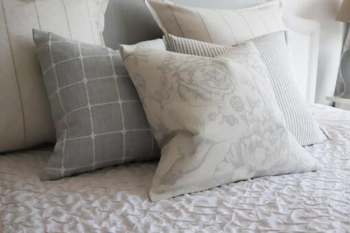 Cozy Comfort Indulge in the Plush Embrace of Rosie Light Grey Cushion - Image 4