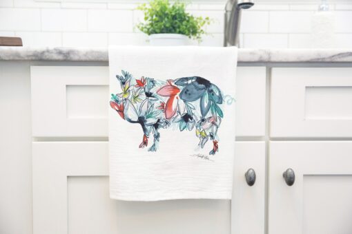 Pig Flour Sack Kitchen Tea Towel Farmhouse Charm for Your Kitchen - Image 2