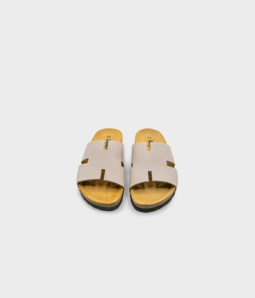 Sandstone Beige Cork Sandals for Men Elevate Your Style with Comfort and Luxury - Image 3