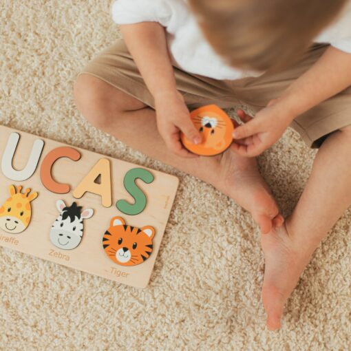 Personalized Farm Animal Name Puzzle Educational Gift for Kids, Birthdays, and Christmas - Image 4