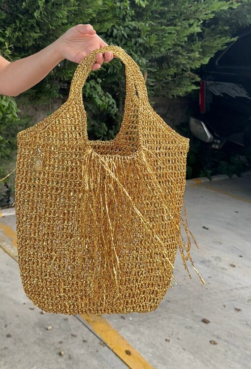 Raffia Crochet Tote The Perfect Summer Accessory for Beach, Shopping, and More - Image 6