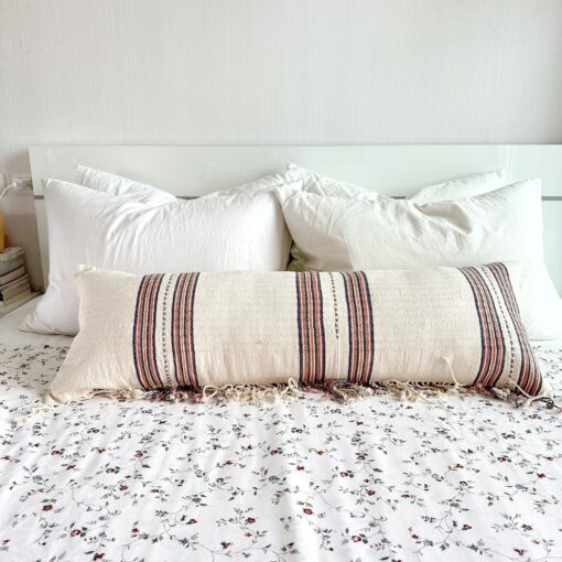 Handwoven Cotton Pillow Cover Natural Dye Textiles for Modern and Bohemian Decor - Image 4