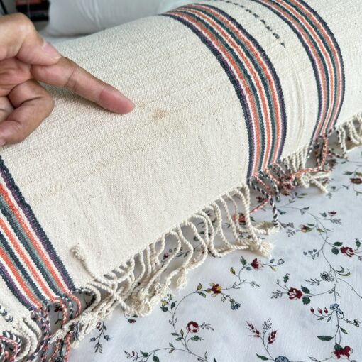 Handwoven Cotton Pillow Cover Natural Dye Textiles for Modern and Bohemian Decor - Image 5